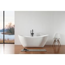 Hagser Clara wanna wolnostojąca 180x80 cm akrylowa owalna biały połysk HGR70000012