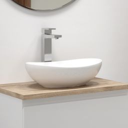 Hagser Agnes umywalka 41x34 cm nablatowa owalna biała HGR10000040