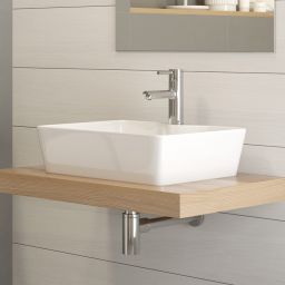 Hagser Alexa umywalka 48x37 cm nablatowa prostokątna biała HGR20000041