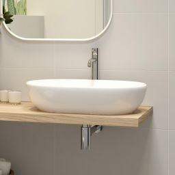 Hagser Adele umywalka 60,5x42,5 cm nablatowa owalna biała HGR40000040