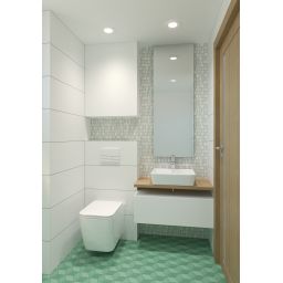 Hagser Alexa umywalka 48x37 cm nablatowa prostokątna biała HGR20000041