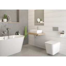 Hagser Alexa umywalka 48x37 cm nablatowa prostokątna biała HGR20000041