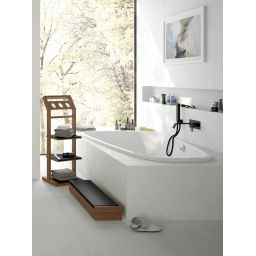 Hoesch SingleBathDuo wanna owalna 180x114 cm do zabudowy lewa biała 3688.010