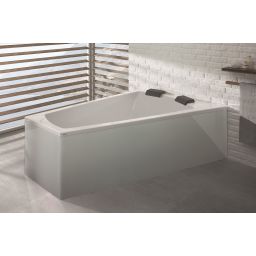 Hoesch Largo wanna narożna 180x140 cm do zabudowy trapezowa prawa biała 3706.010