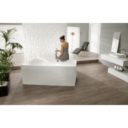 Hoesch Thasos wanna narożna 150x100 cm do zabudowy trapezowa lewa biała 3745.010