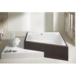 Hoesch Thasos wanna narożna 150x100 cm do zabudowy trapezowa prawa biała 3746.010