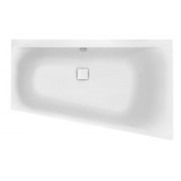 Hoesch Thasos wanna narożna 150x100 cm do zabudowy trapezowa prawa biała 3746.010