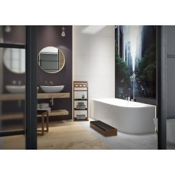 Hoesch iSensi wanna narożna 180x80 cm do zabudowy lewa biała 3849.010