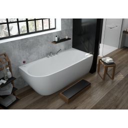 Hoesch iSensi wanna narożna 190x90 cm z napełnianiem prawa biała 3856.010