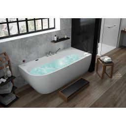 Hoesch iSensi wanna narożna 190x90 cm z napełnianiem prawa biała 3856.010