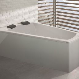 Hoesch Largo wanna narożna 180x140 cm do zabudowy trapezowa lewa biała 3705.010