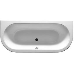 Hoesch Happy D. wanna owalna 180x80 cm przyścienna do zabudowy biała 6180.010