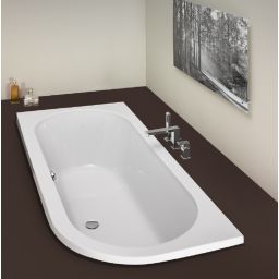 Hoesch Happy D. wanna narożna 180x80 cm do zabudowy lewa biała 6484.010