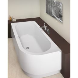 Hoesch Happy D. wanna narożna 180x80 cm termoformowana z obudową lewa biała 6485.010