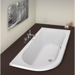 Hoesch Happy D. wanna narożna 180x80 cm do zabudowy prawa biała 6486.010