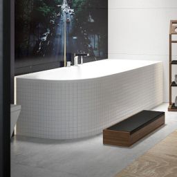 Hoesch iSensi wanna narożna 160x75 cm prawa biała 3976.010