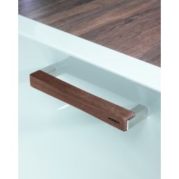 Hoesch uchwyt wannowy chrom/drewno egzotyczne 6902.305