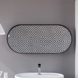 HoM Akasaka lustro 60x120 cm rama stalowa czarny A60x120BLC50x4