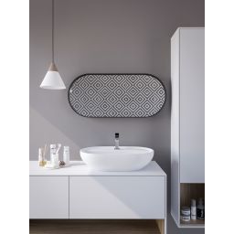 HoM Akasaka lustro 60x120 cm rama stalowa czarny A60x120BLC50x4