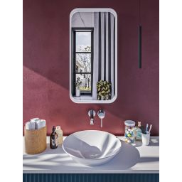 HoM Musum lustro 40x80 cm rama stalowa złoty M-40x80-GO50x4