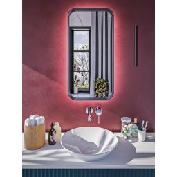 HoM Musum lustro 40x80 cm rama stalowa złoty M-40x80-GO50x4ON