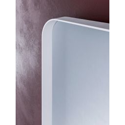 HoM Musum lustro 40x80 cm rama stalowa biały M-40x80-W50x4