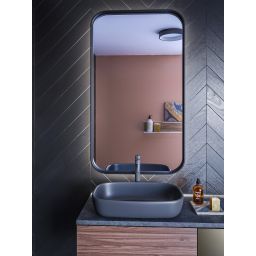 HoM Musum lustro 60x120 cm rama stalowa czarny M-60x120-BLC50x4ON