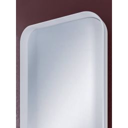 HoM Musum lustro 60x120 cm rama stalowa biały M-60x120-W50x4