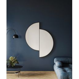 HoM Qaanaaq lustro 80x100 cm rama stalowa biały Q-80x100-W50x4