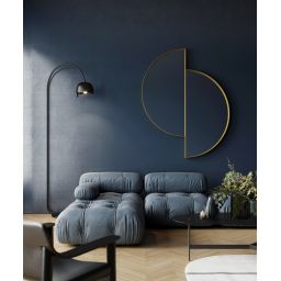 HoM Qaanaaq lustro 80x100 cm rama stalowa biały Q-80x100-W50x4