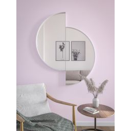 HoM Qaanaaq lustro 80x100 cm rama stalowa biały Q-80x100-W50x4