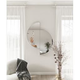 HoM Qaanaaq lustro 80x100 cm rama stalowa biały Q-80x100-W50x4