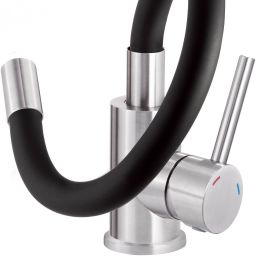 iceBerg Flex bateria kuchenna stojąca czarny/stal szczotkowana BDF02SPQ