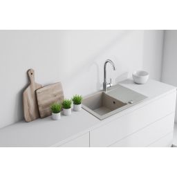 iceBerg Focus zlewozmywak granitowy 76x44 cm piasek ZFS0711