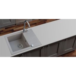 iceBerg Focus zlewozmywak granitowy 58x44 cm piasek ZFS0711A