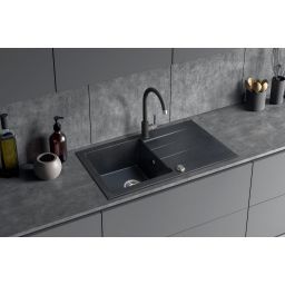 iceBerg Focus zlewozmywak granitowy 76x44 cm onyx ZFS1411