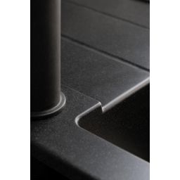 iceBerg Focus zlewozmywak granitowy 76x44 cm onyx ZFS1411