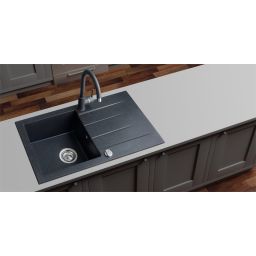 iceBerg Focus zlewozmywak granitowy 76x44 cm onyx ZFS1411