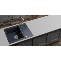 iceBerg Focus zlewozmywak granitowy 58x44 cm onyx ZFS1411A