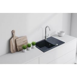 iceBerg Focus zlewozmywak granitowy 58x44 cm onyx ZFS1411A