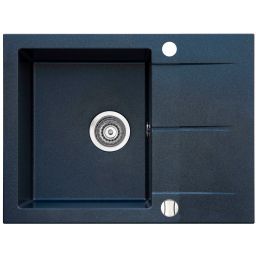 iceBerg San zlewozmywak 59x50 cm z baterią kuchenną Mango onyx metallic/czarny mat ZZB1411ABM