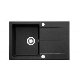 iceBerg San zlewozmywak z baterią czarny/czarny ZZB1411BB