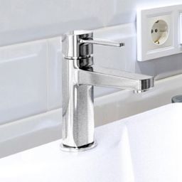 Invena Glamour bateria umywalkowa stojąca chrom BU-02-001