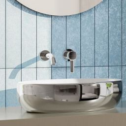 Invena Glamour bateria umywalkowa podtynkowa chrom BP-02-U01