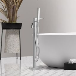 Invena Paros bateria wannowo-prysznicowa wolnostojąca chrom BW-09-W01