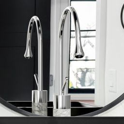 Invena Gabro bateria umywalkowa stojąca chrom-biała BU-33-W02