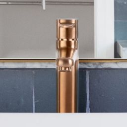 Invena Glamour bateria umywalkowa stojąca wysoka miedź BU-02-W14