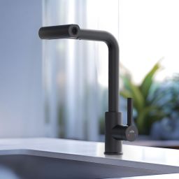 Invena Nelia bateria kuchenna stojąca czarna BZ-34-004