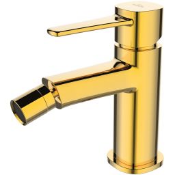 Invena Glamour bateria bidetowa stojąca złota BB-02-009