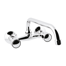 Invena Modena bateria kuchenna ścienna chrom BC-15-F0S